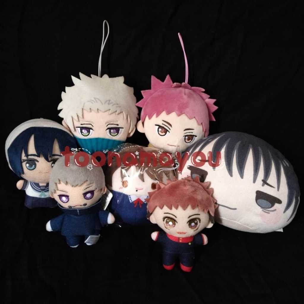 Itadori Yuuji Inumaki Toge Orimoto Rika Riko Amanai Jujutsu Kaisen 0 Ballchain Fuwa Kororin Chibigur