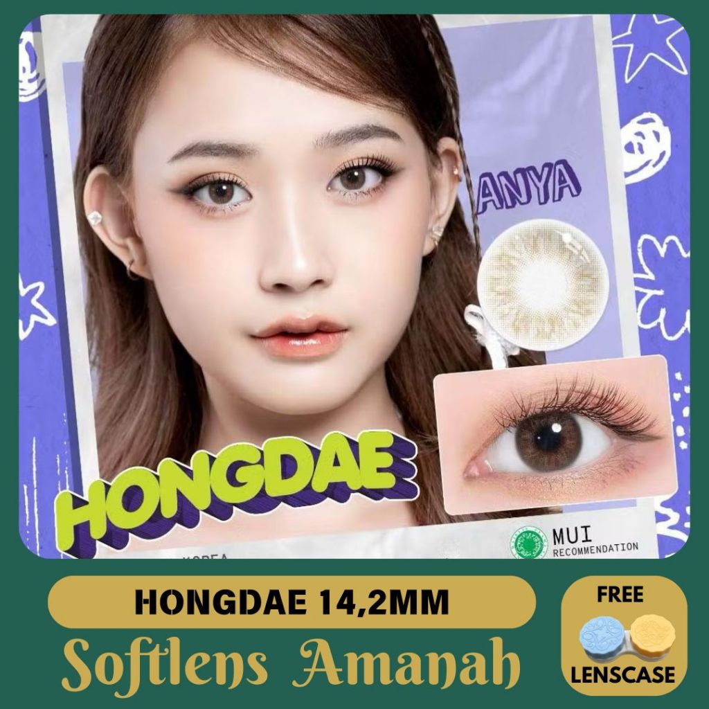 SOFTLENS HONGDAE 14,2MM NATURAL NORMAL MINUS (-0,50 S/D -6,00) / SOFTLENS AMANAH / SOFTLEN / SOFLEN 