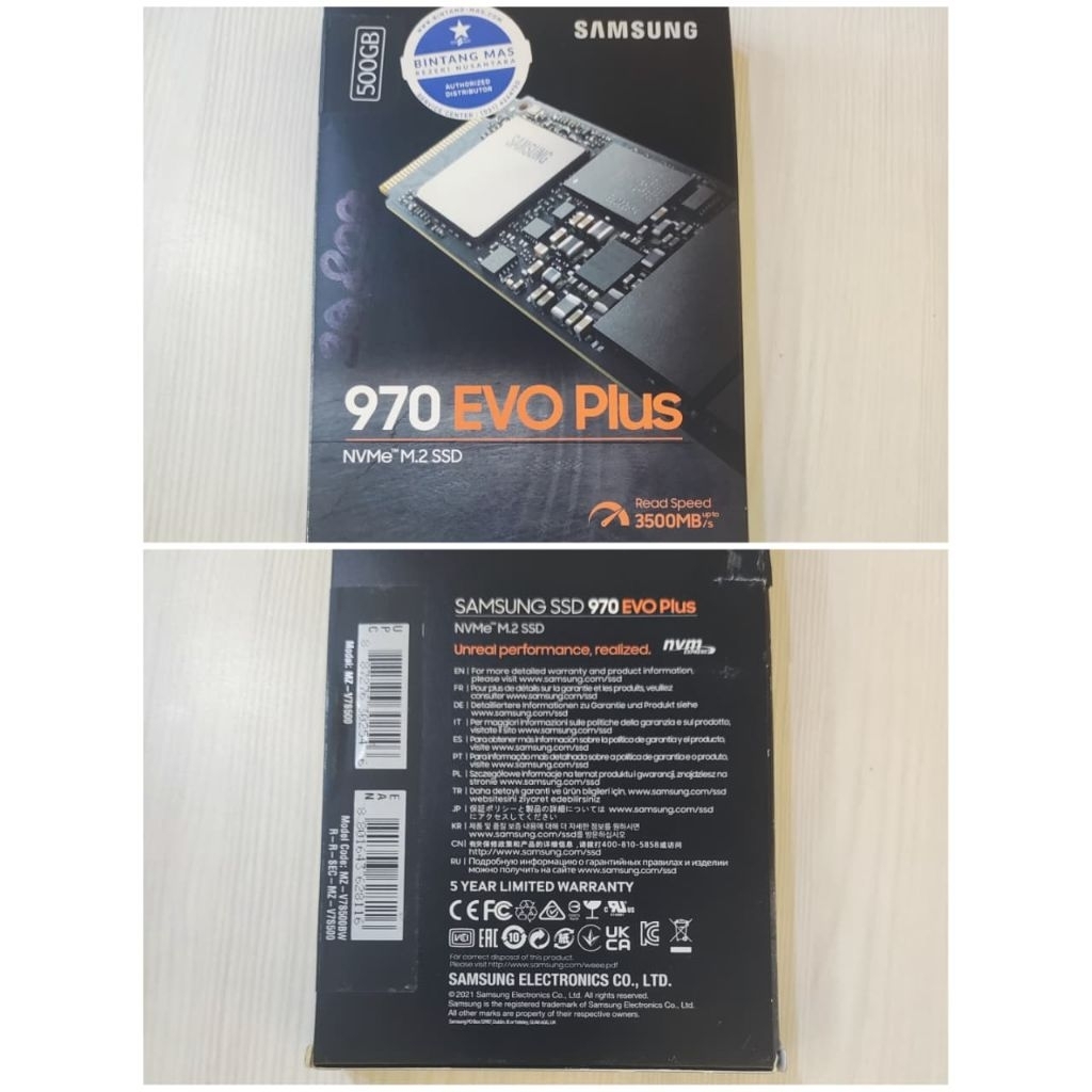 SSD Samsung 970 EVO Plus 500GB + Windows 11