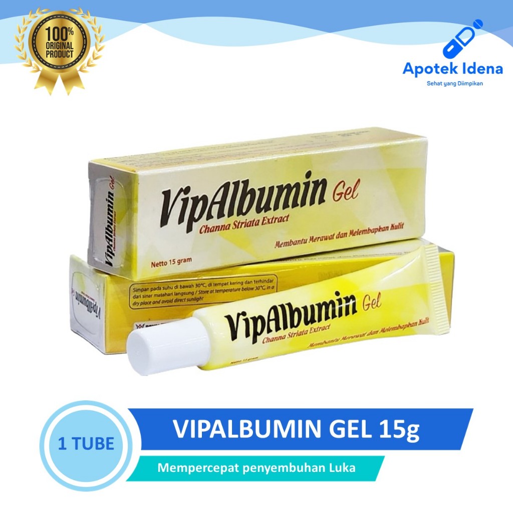 VIPALBUMIN GEL 15gr/Salep Ekstrak Ikan Gabus Untuk Luka Diabetes