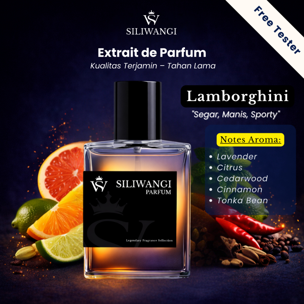 [Lamborghiini] Parfum Pria Wangi Tahan Lama Inspired ukuran 30 ml Inspired By Siliwangi Parfum