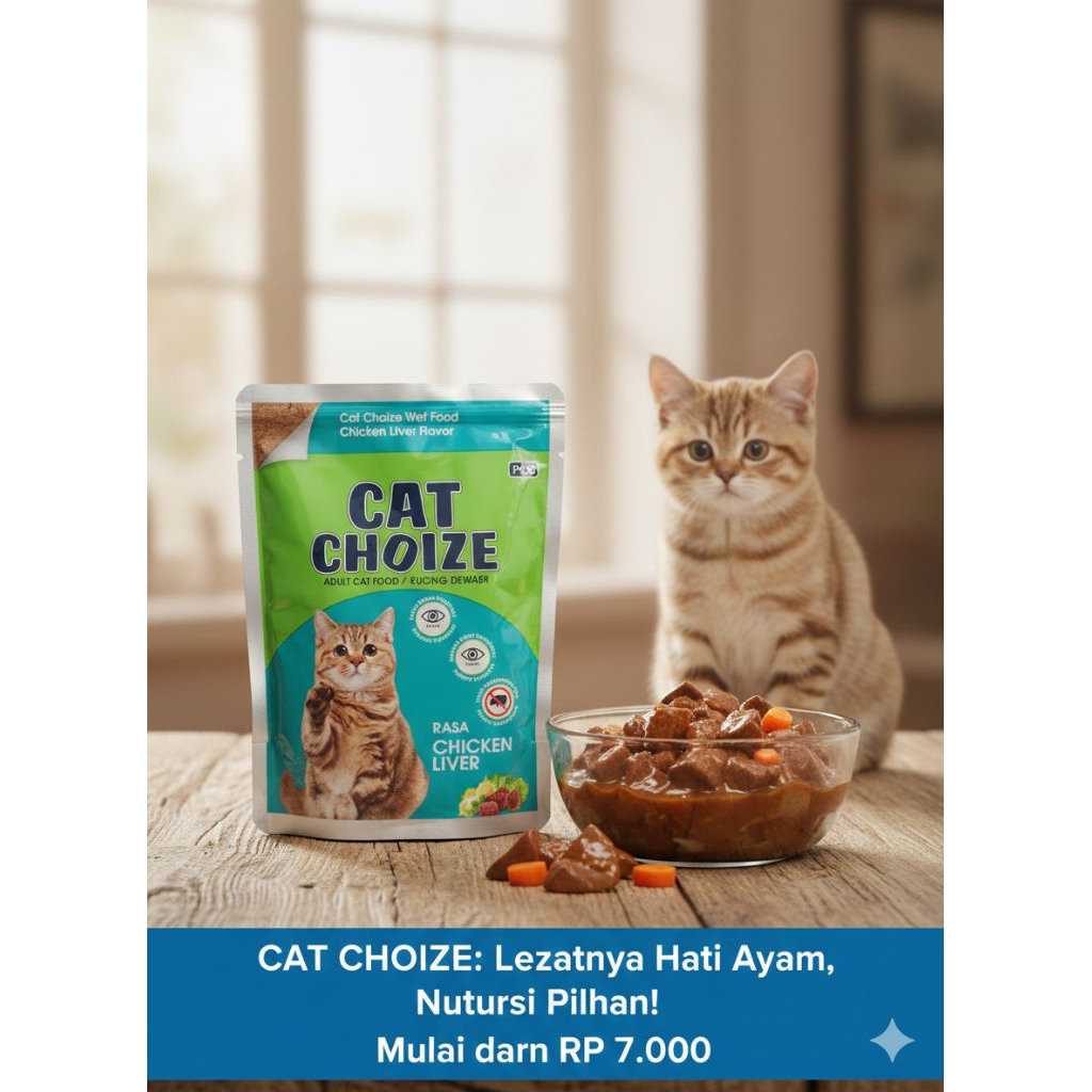 CAT CHOIZE WET FOOD/SNAK KUCING