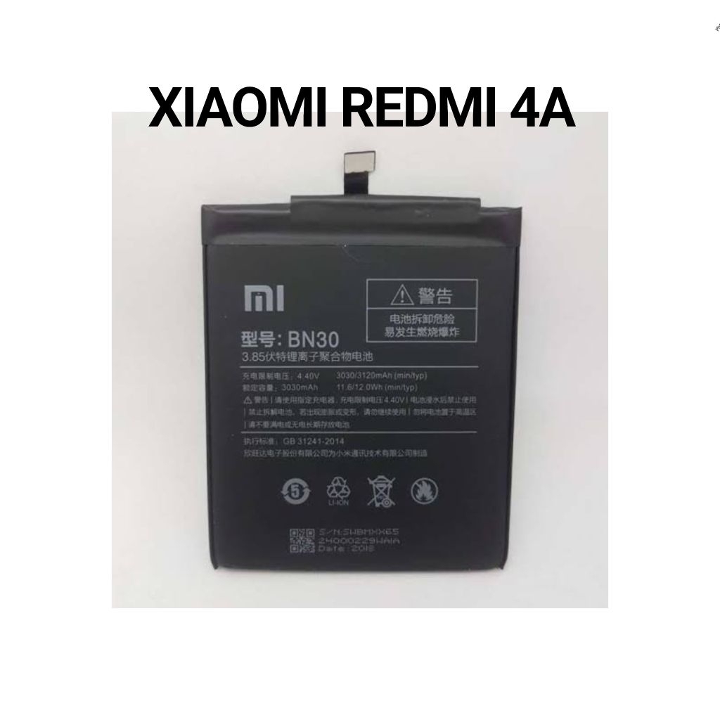 battery baterai XIAOMI REDMI 4A BN30 batrei batre