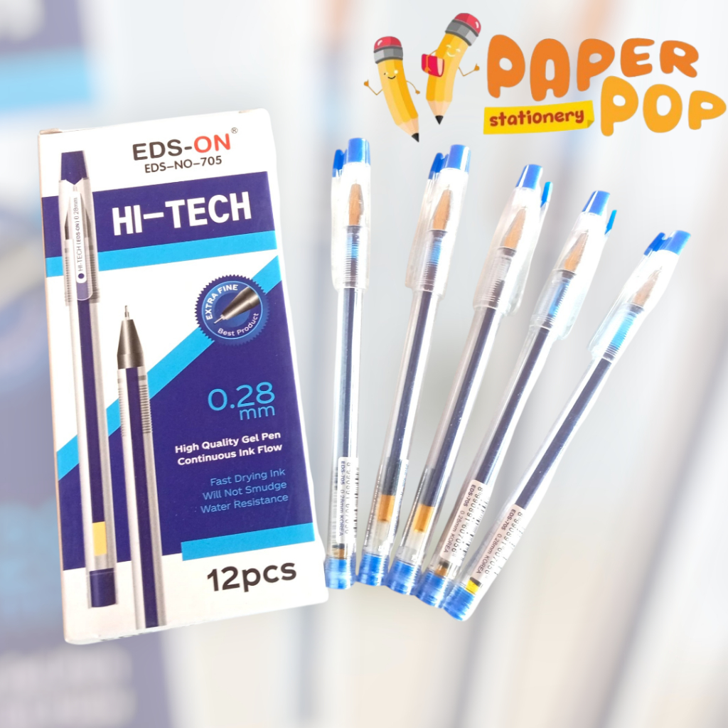 BALLPOINT / BOLPEN PEN PULPEN HI-TECH EDS-ON NO.705 0.28mm BIRU