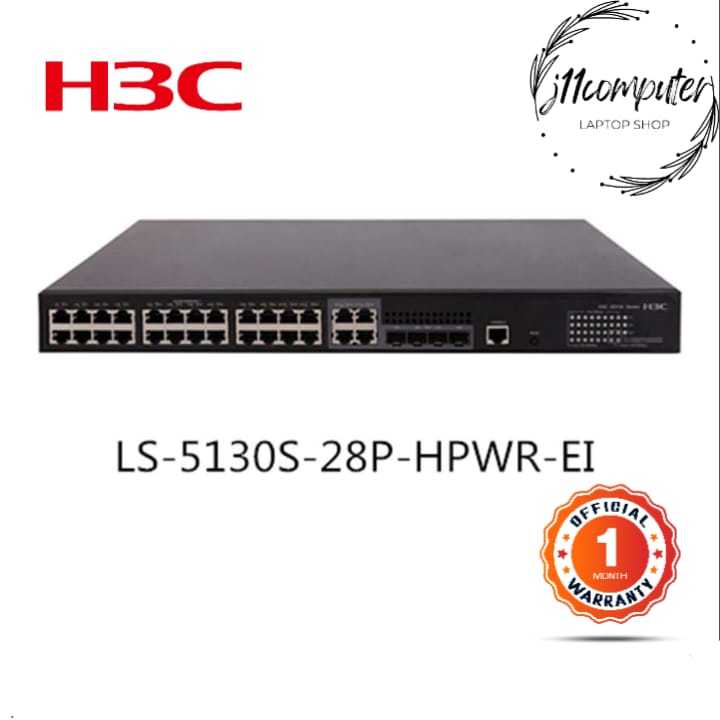 H3C LS-5130S-28P-HPWR-EI switch BERGARANSI