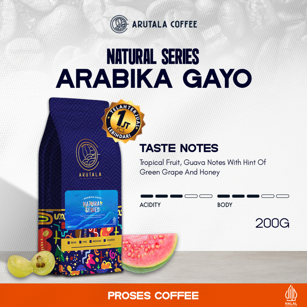 ARUTALA Natural Series - Arabika Gayo 200 gram