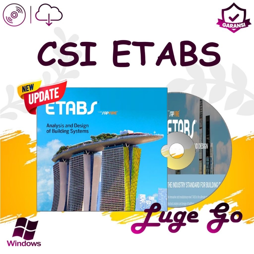 ETABS Terupdate Full Garansi WIN