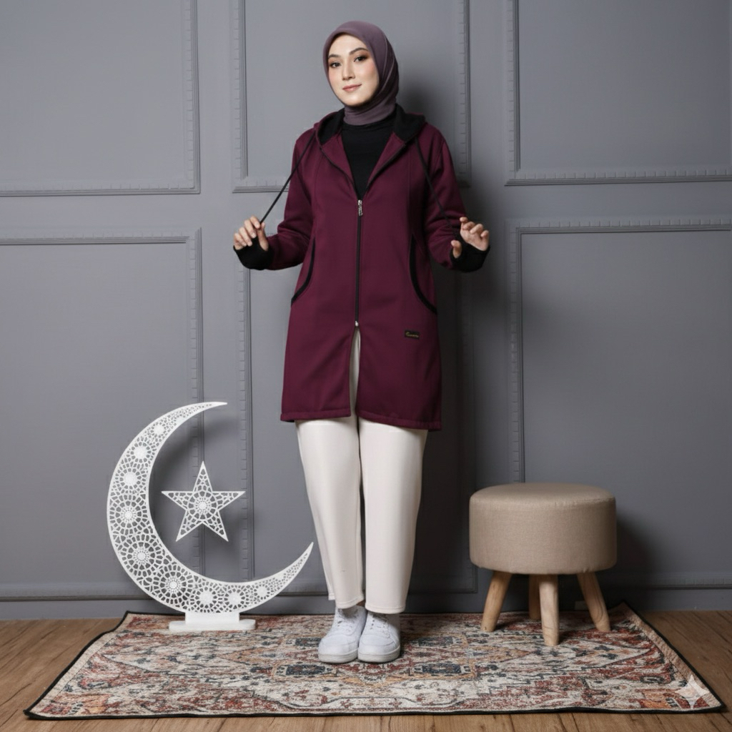 Jaket Muslimah Jaket Hijab Muslimah Jaket Umroh Haji