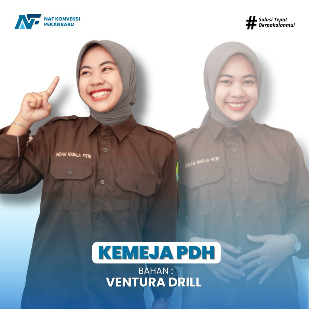 KEMEJA PDH BAHAN VENTURA DRILL