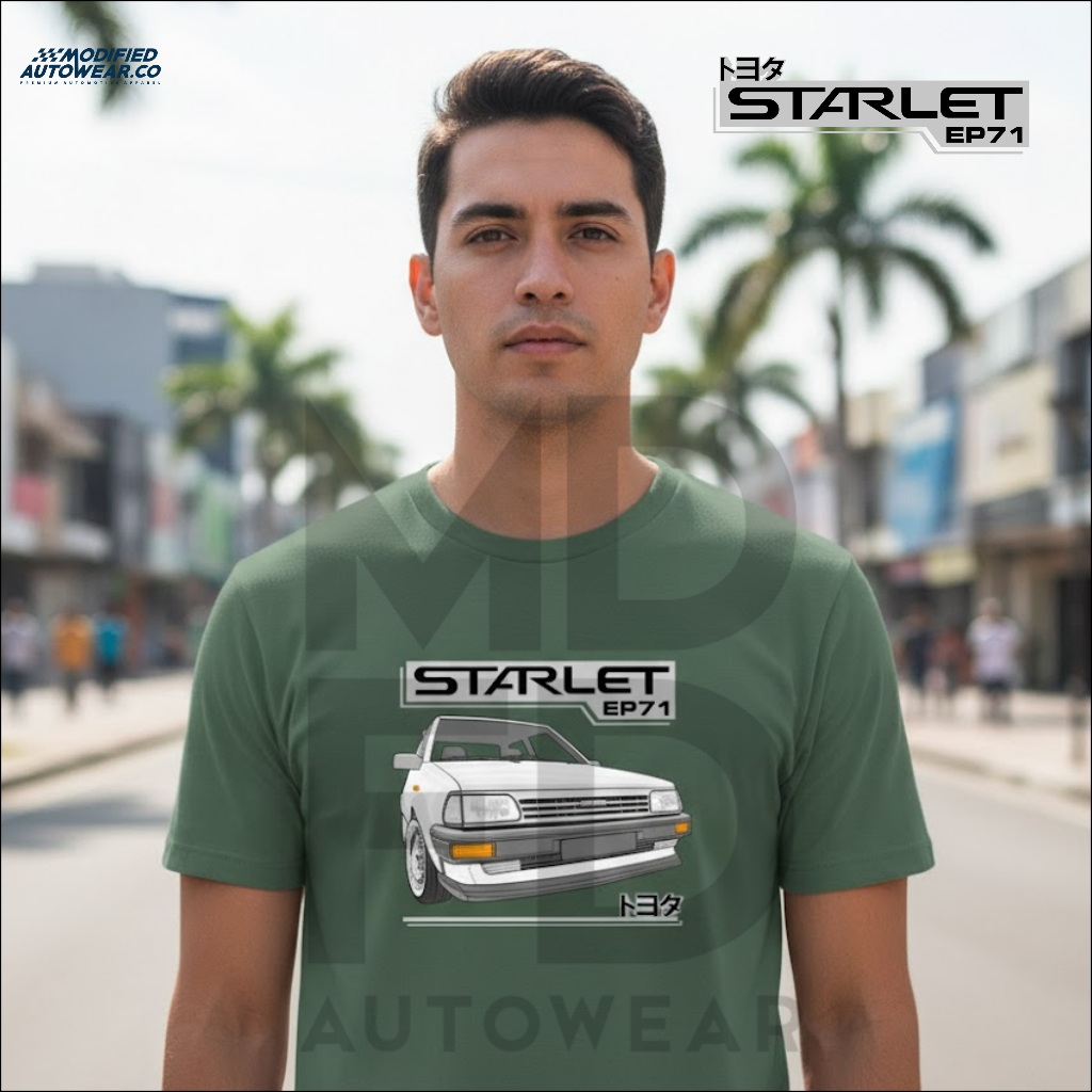 kaos starlet kotak modified autowear premium kaos distro otomotif kaos toyota starlet ep71