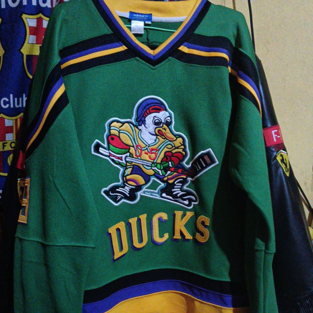 MIGHTY DUCKS JERSEY HOCKEY ORIGINAL / ADIDAS BORDIR