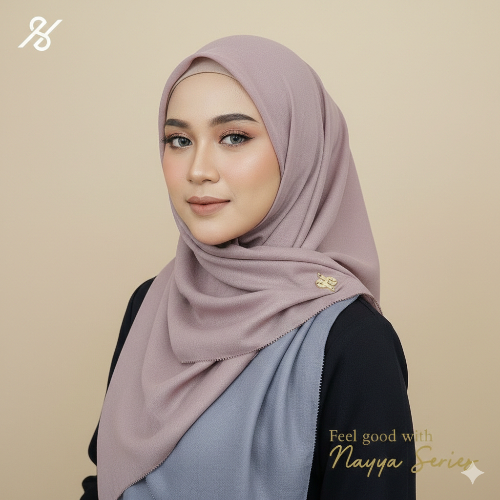Hessya Hijab Segiempat Paris Premium Premium | Hijab Terbaru | Segiempat Paris| Packaging Pouch Excl