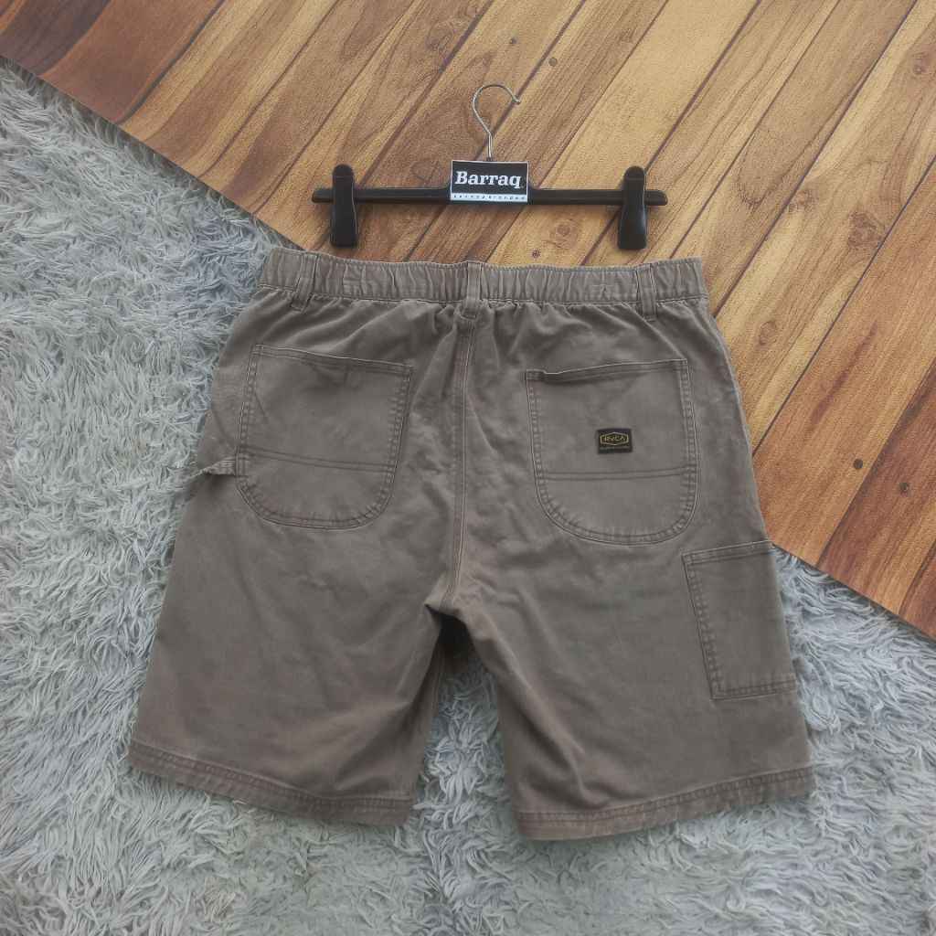 RVCA CARPENTER DENIM SHORT PANTS CELANA PENDEK CARPENTER JEANS NOT cargo baggy selvedge jeans fading