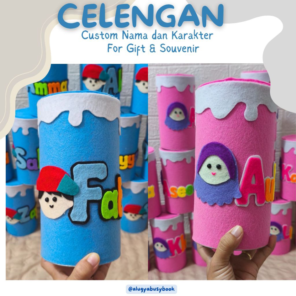 Celengan Anak Custom Nama dan Karakter/ Souvenir