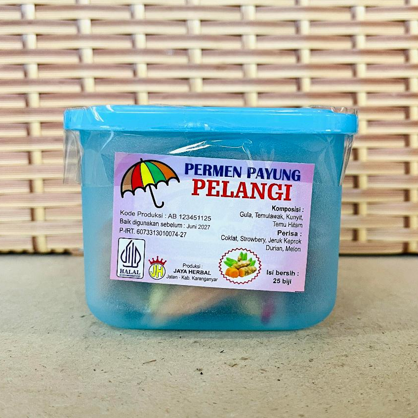 Permen Penambah Nafsu Makan Anak Permen Pelangi isi 25 biji - Permen Herbal Manis Alami