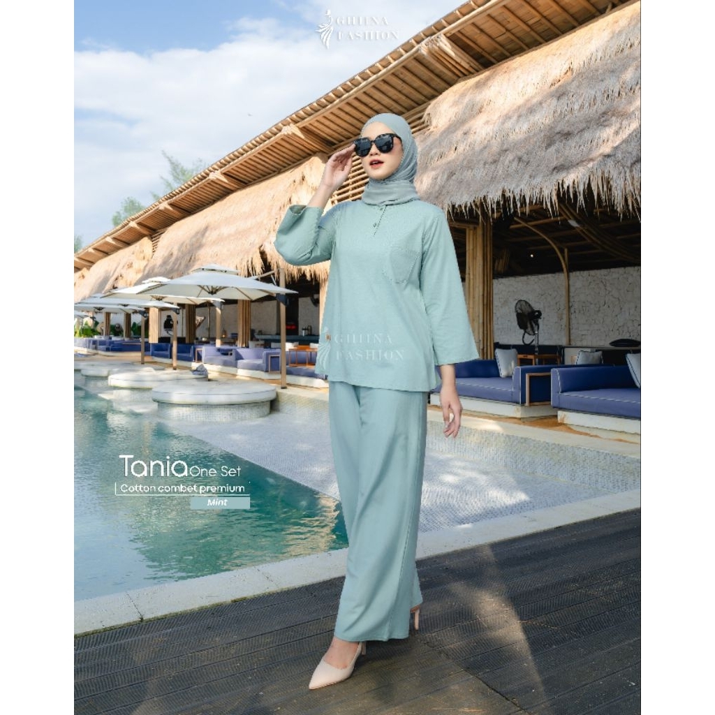 (READY STOK) TANIA ONESET bigsize BY GHIINA FASHION - SETELAN GHINA TERMURAH