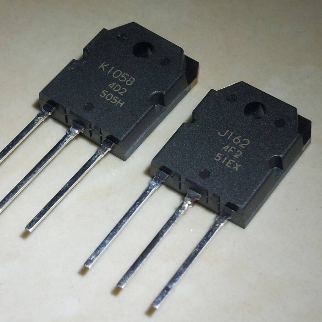 J162 K1058 To-3p Sepasang Power Transistor Mosfet Japan 50W OCL Amplifier 2KS1058 2SJ162 1058 162