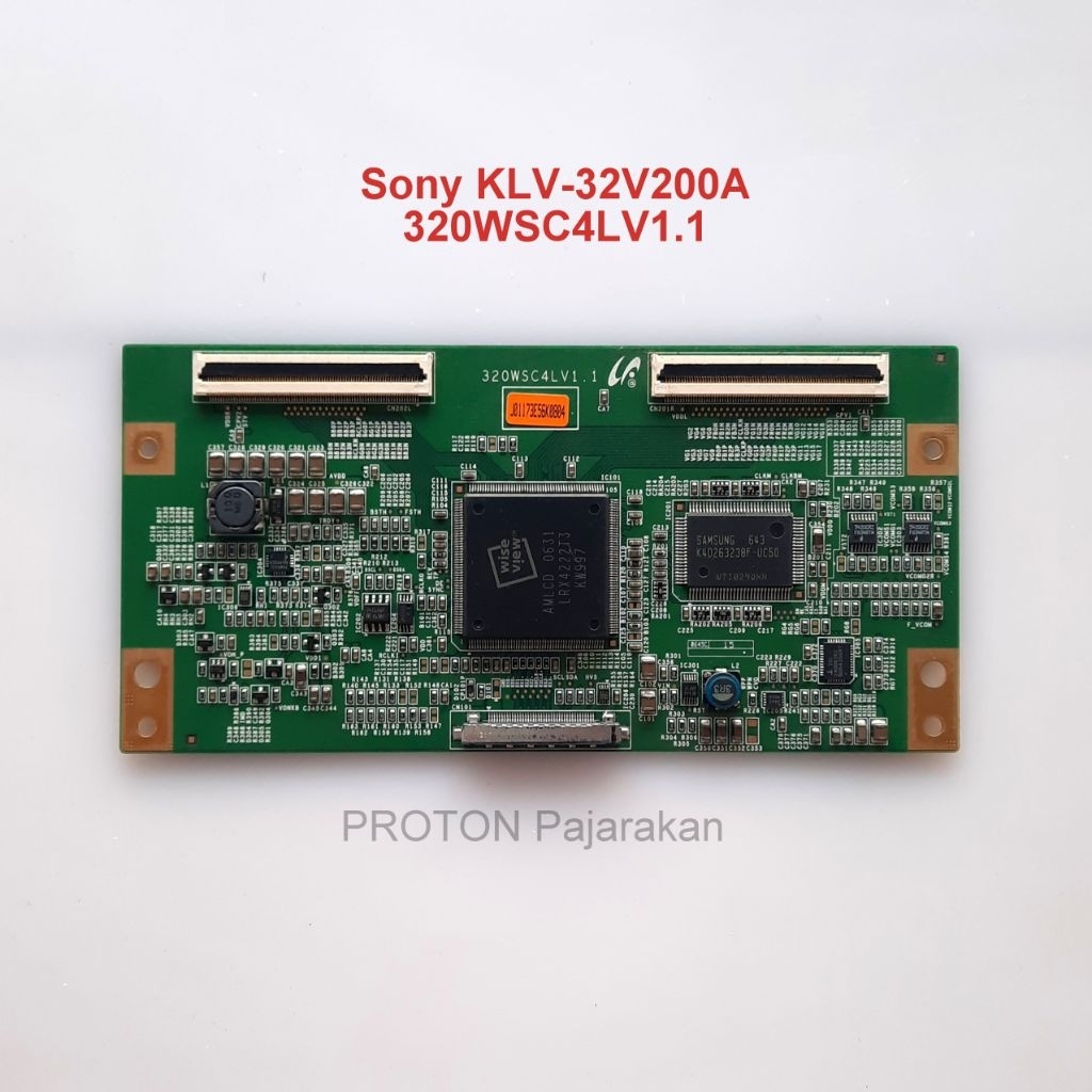 Tikon layar TV 32" Tcon 320WSC4LV1.1 LCD panel Timing Control Board Sony KLV-32S200A KLV-32V200A KLV