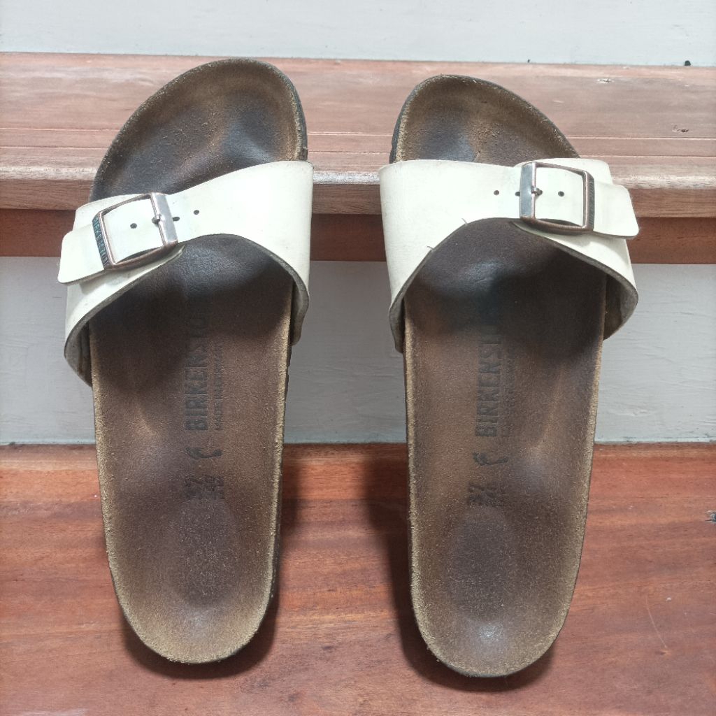 preloved Birkenstock Madrid Pearl white size 37 second bekas Original