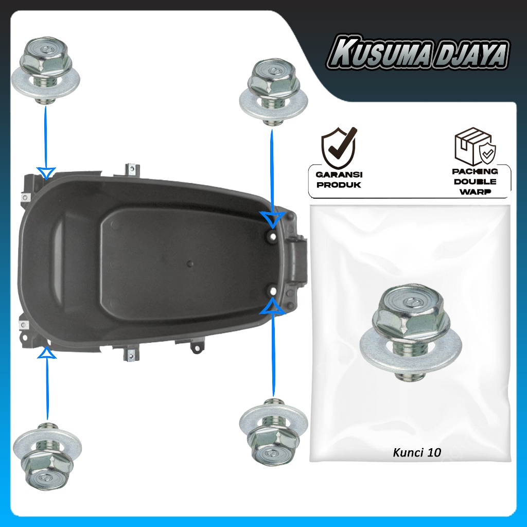 BAUD BAUT 6X12 BOX BAGASI BEAT SCOOPY VARIO 110 FI 2012 - 2014 SATUAN