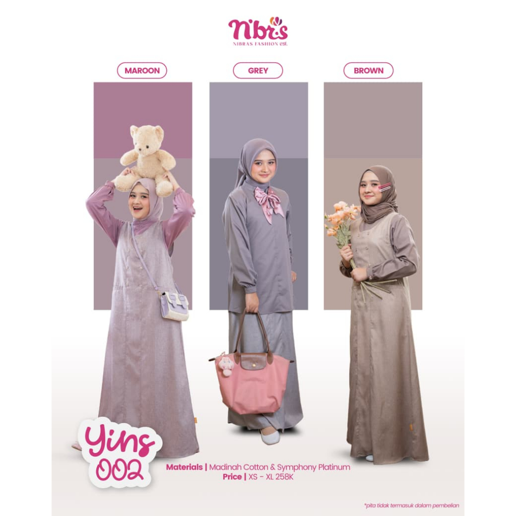 NEW - YINS 002 TERBARU OVER ALL / OVERALL - INNER / SETELAN DRESS GAMIS REMAJA BAJU KODOK INNER OUTE