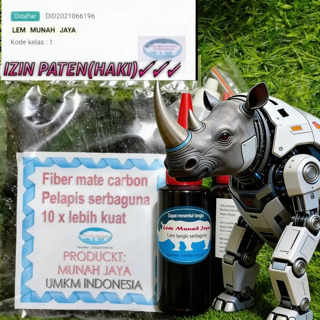 lem tambal tangki motor merk munah jaya(izin terdaftar)