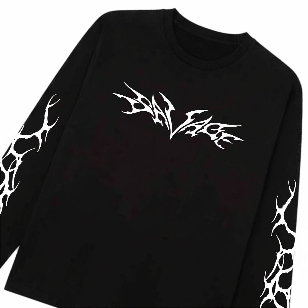 valtherdy | Kaos metal SAVAGE lengan panjang Bahan COTTON COMBED 24s premium Keren KUALITAS DISTRO