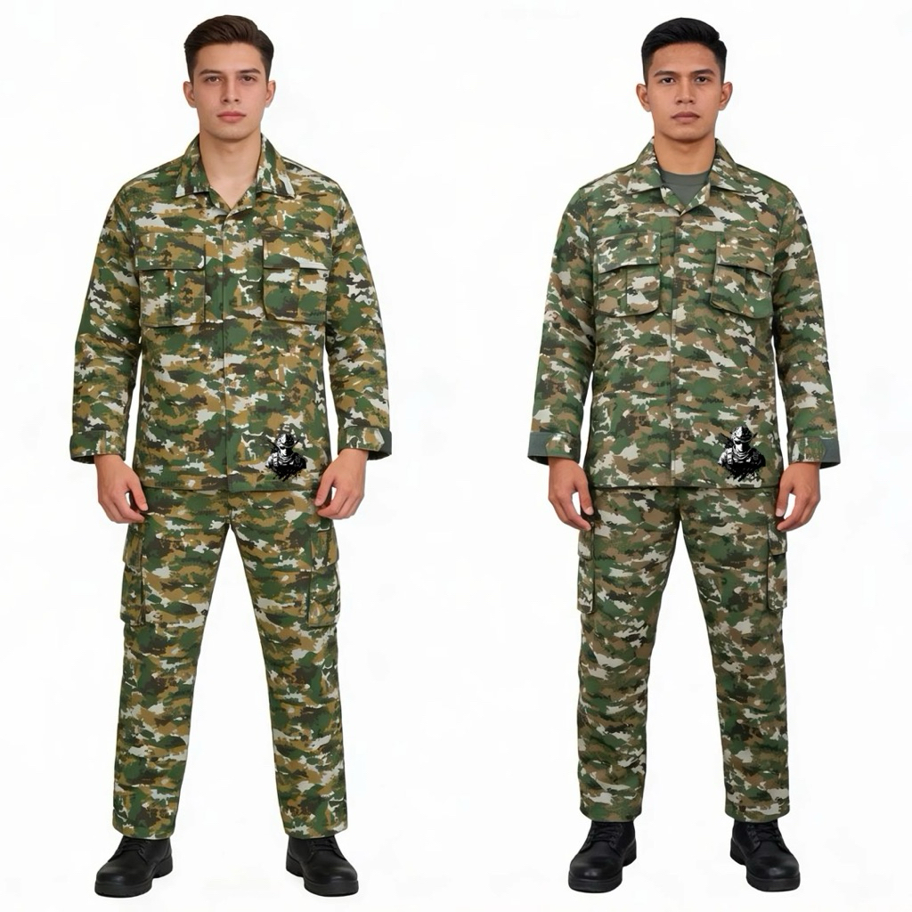 Setelan Seragam Baju PDL TNI TERBARU Sage Green 2025