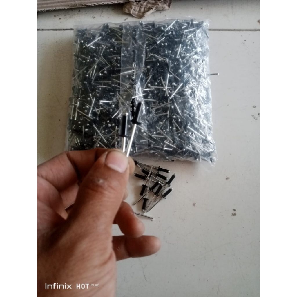 paku rivet ukuran 550/4mili 100 biji