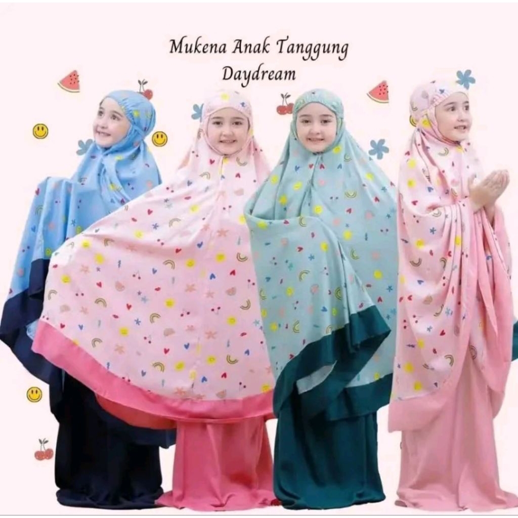 Mukena motif anak 9-15 tahun // mukena anak sunnyday tanggung