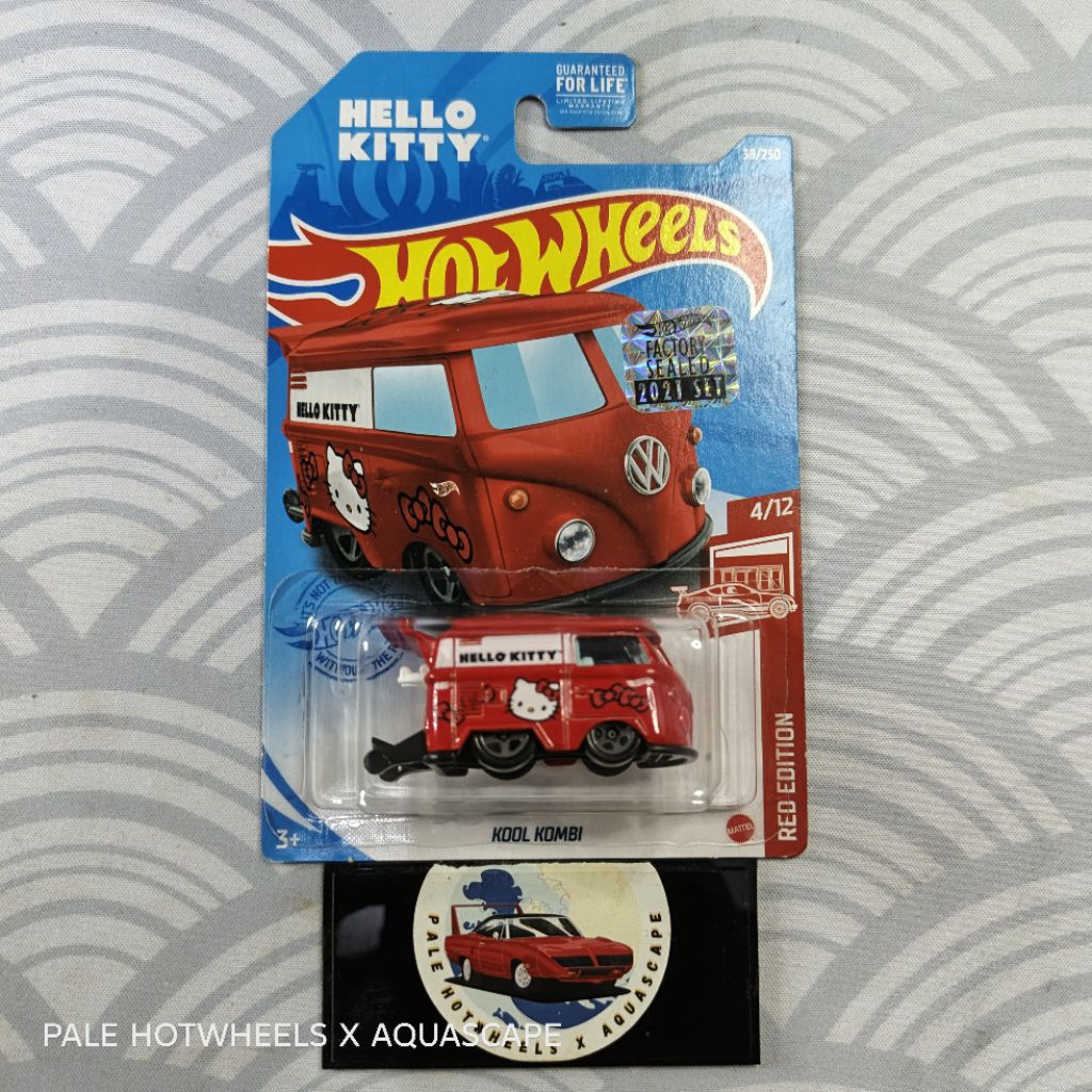 HOTWHEELS KOOL KOMBI HELLO KITTY RED EDITION RARE