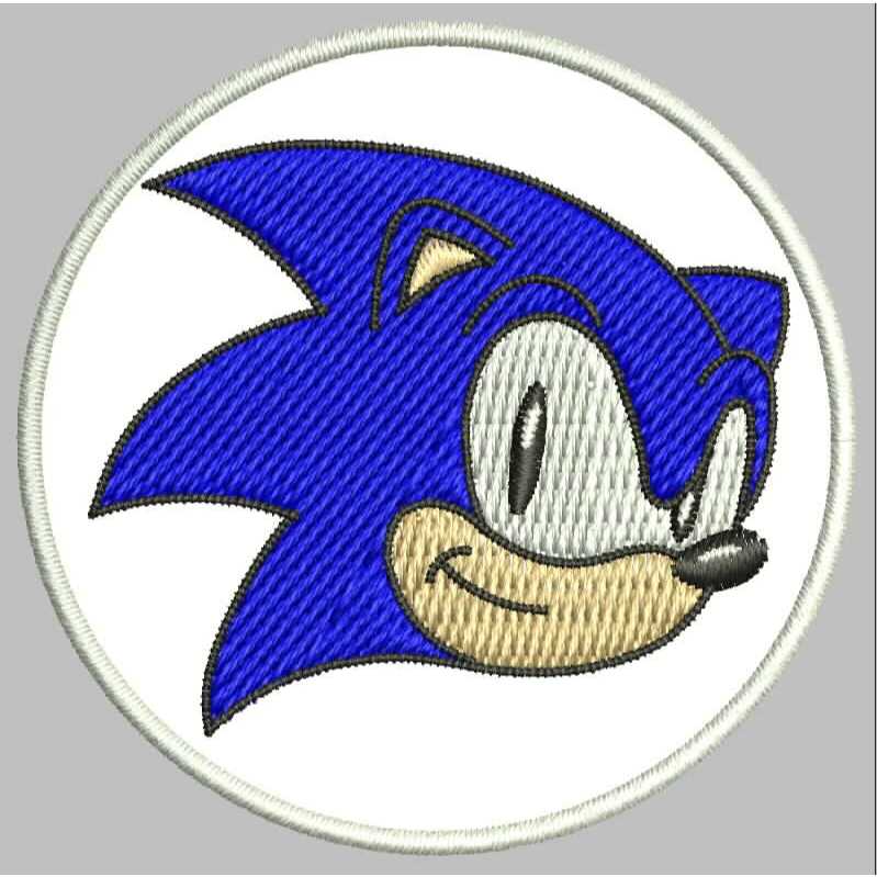 Emblem Patch Bordir SONIC High Quality - PremiumStitches