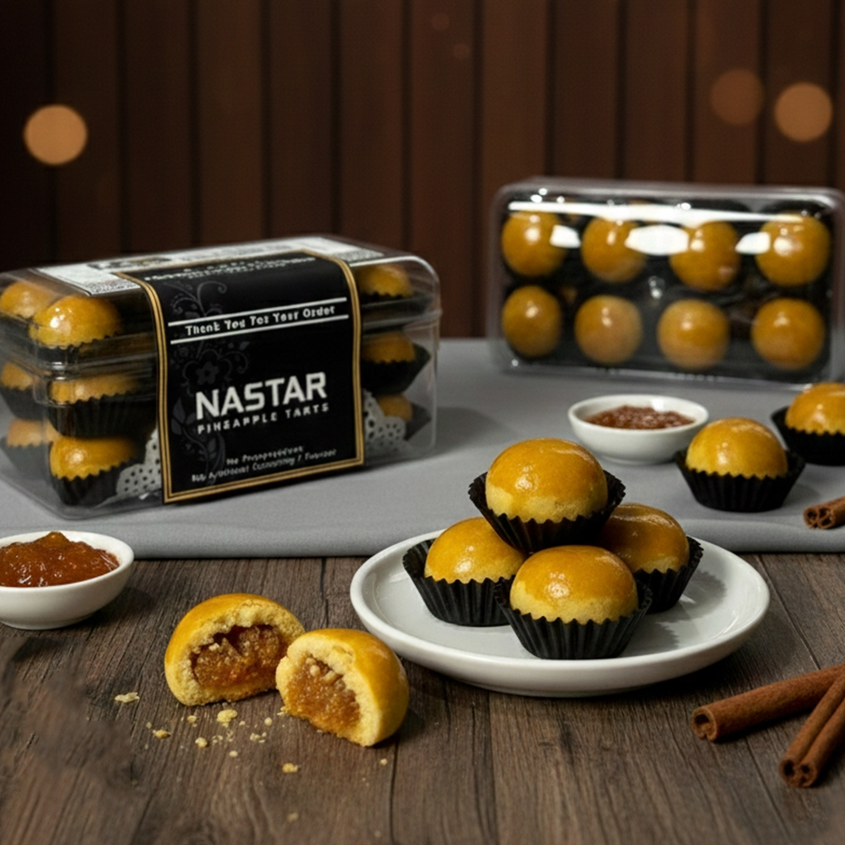 NASTAR Premium Butter Wisman Lembut Moist | Selai Nanas Legit Tanpa Pengawet | Kue Kering Spesial Lebaran | Kemasan Jar 750ml & Hardtop 350gr by RaMaChef