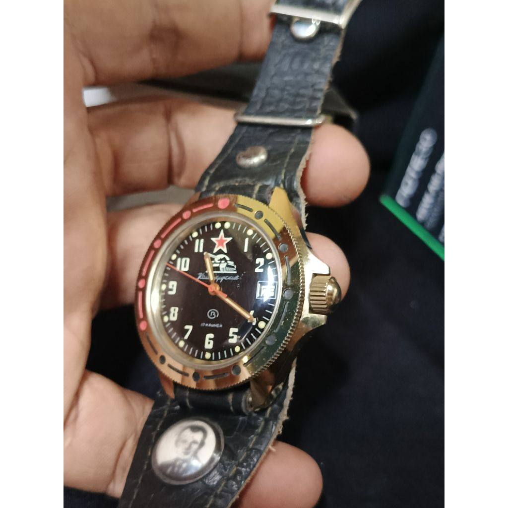 ja835 Jam tangan VOSTOK COMANDIRSKIE Rusia made