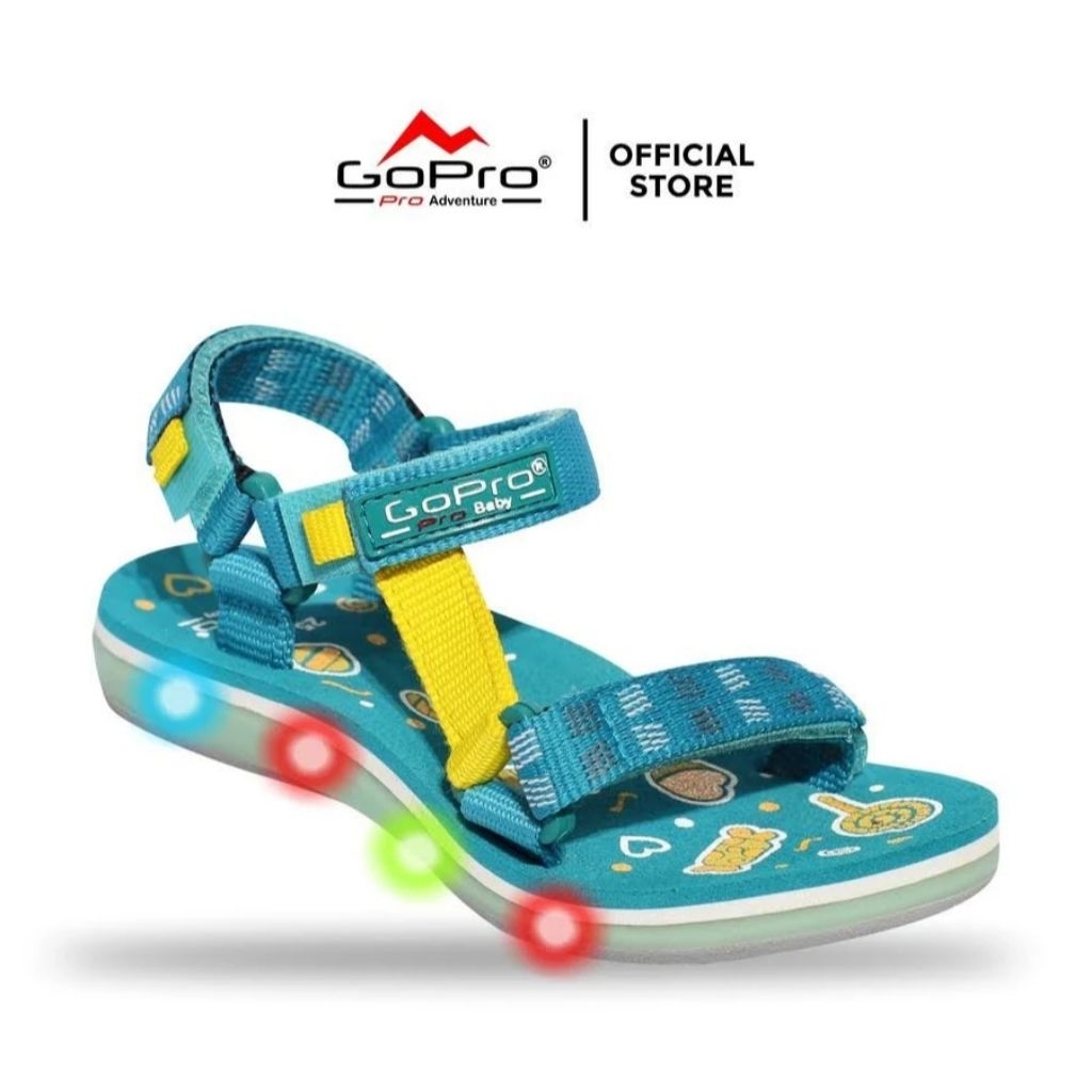 SANDAL ANAK SANDAL GUNUNG WANITA ANAK LED Size 28-31 GoPro Girl Sendal Gunung Perempuan SandalGunung