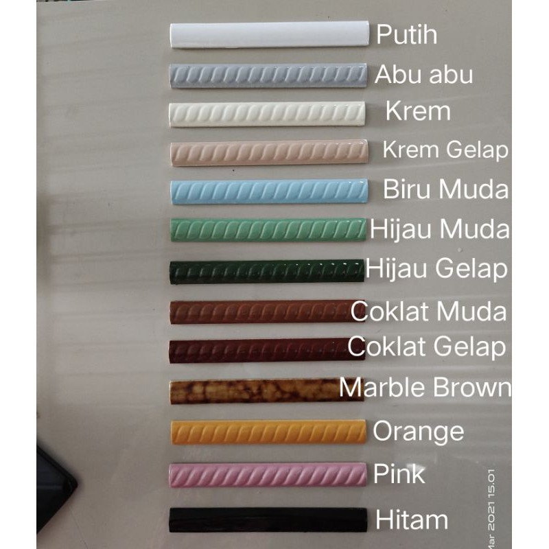 Kuku Macan Keramik 20 cm Putih Hitam Coklat Abu Marble Biru Krem Pink Orange