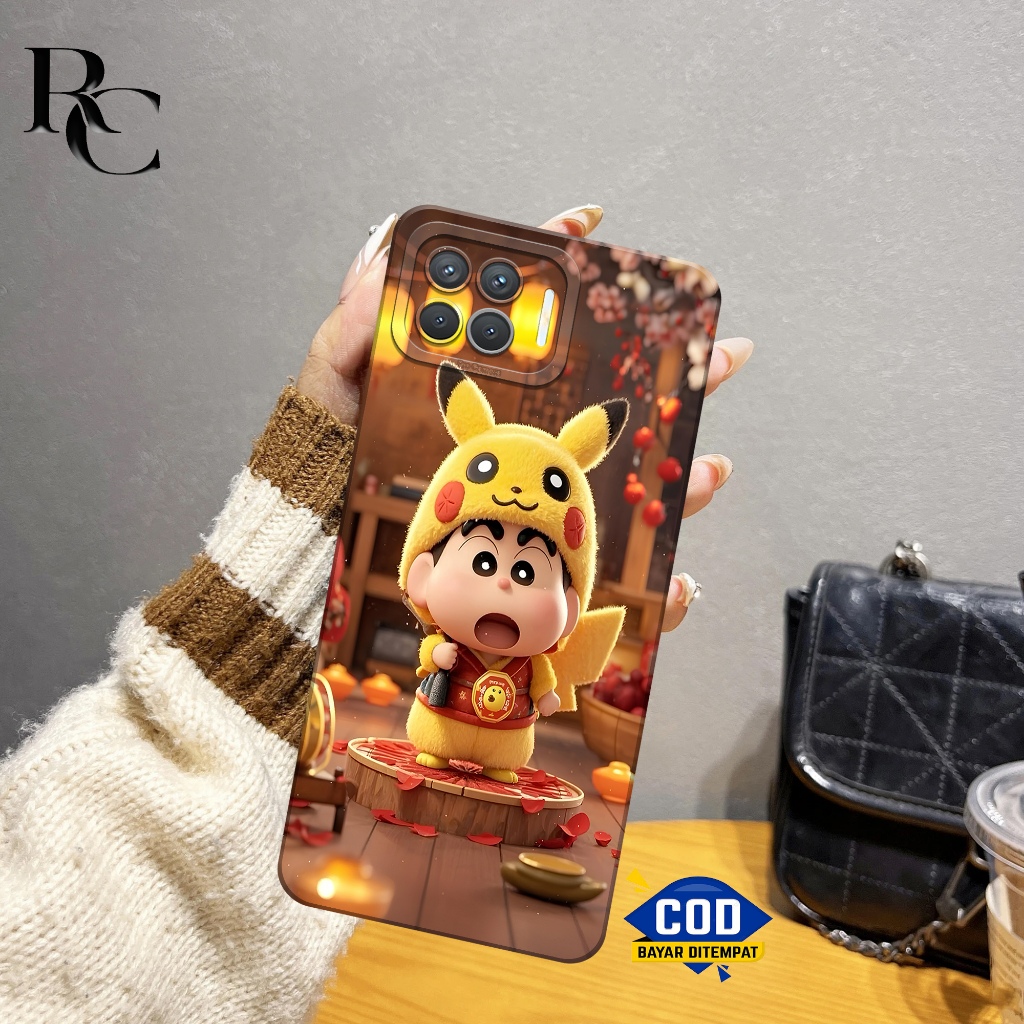 Case Oppo Reno 4F Fashion Motif Sincan Oppo Reno 4F Sofcase Oppo Reno 4F Casing Oppo Reno 4F Kesing 