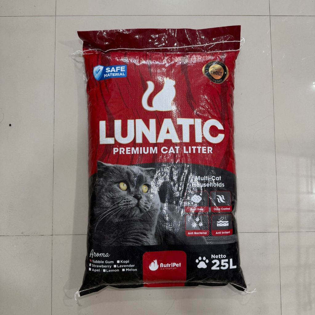 Pasir Kucing LUNATIC Gumpal 25L