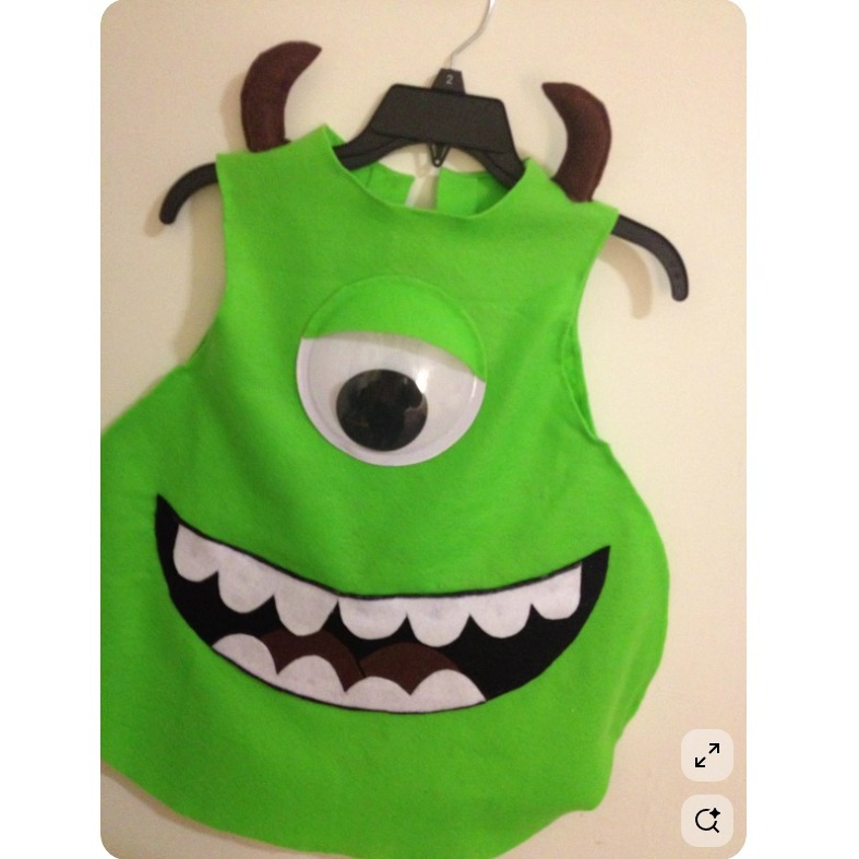 Kostum Monster Mike Wazowski  Cosplay Disney Monsters University Mike Wazowski Cartoon character Mas