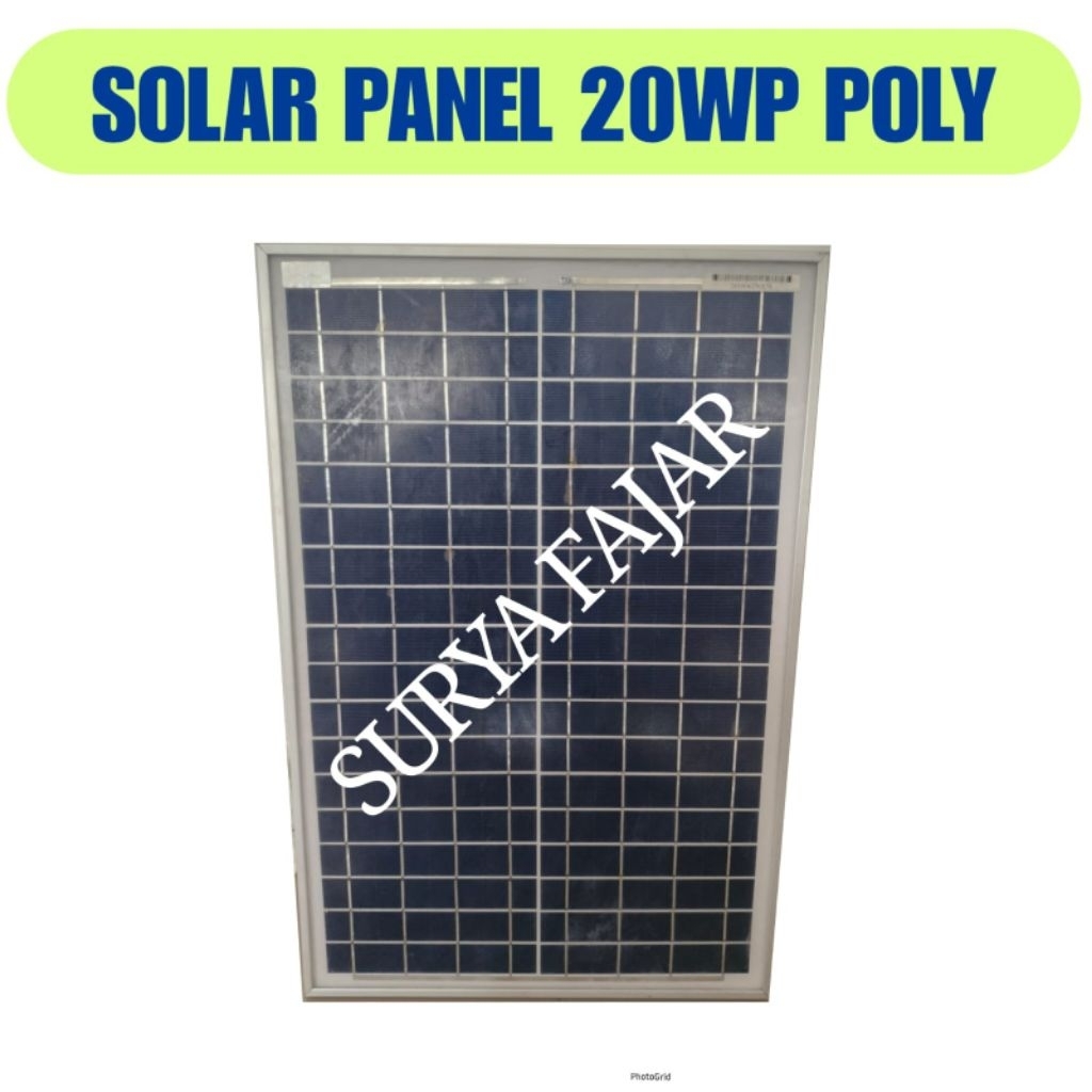 Solar Panel Solar Cell Panel Surya 20wp Poly 20 Wp Polycrystalline