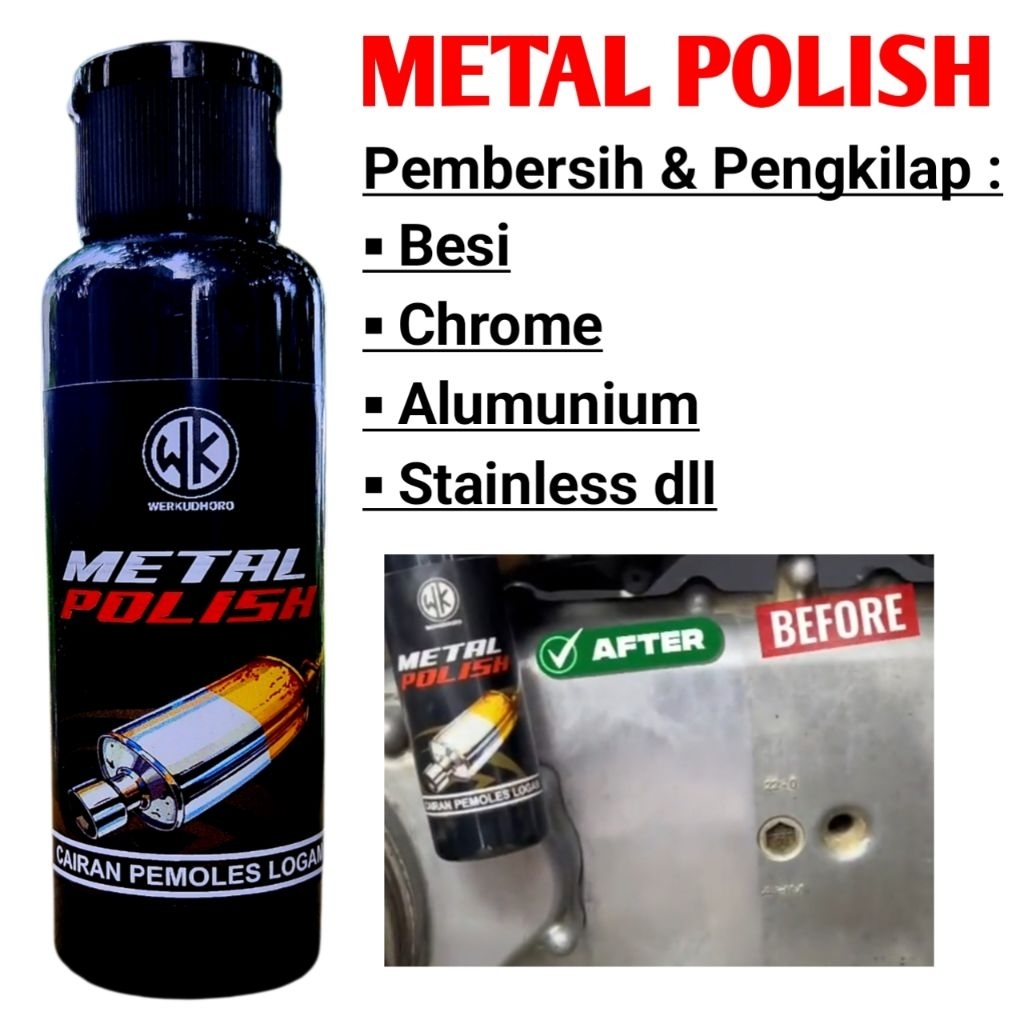 Poles Logam & Chrome Motor Mobil Pembersih Pengkilap Crank Case Blok mesin
