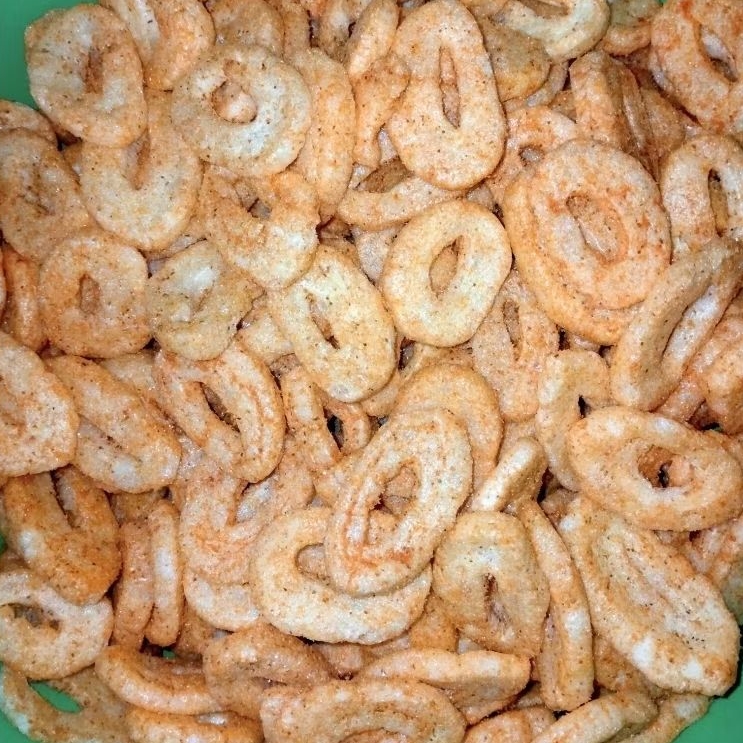 [200gr] KERUPUK RING PEDAS, KERUPUK KOIN PEDAS  / KERUPUK SUPER PEDAS