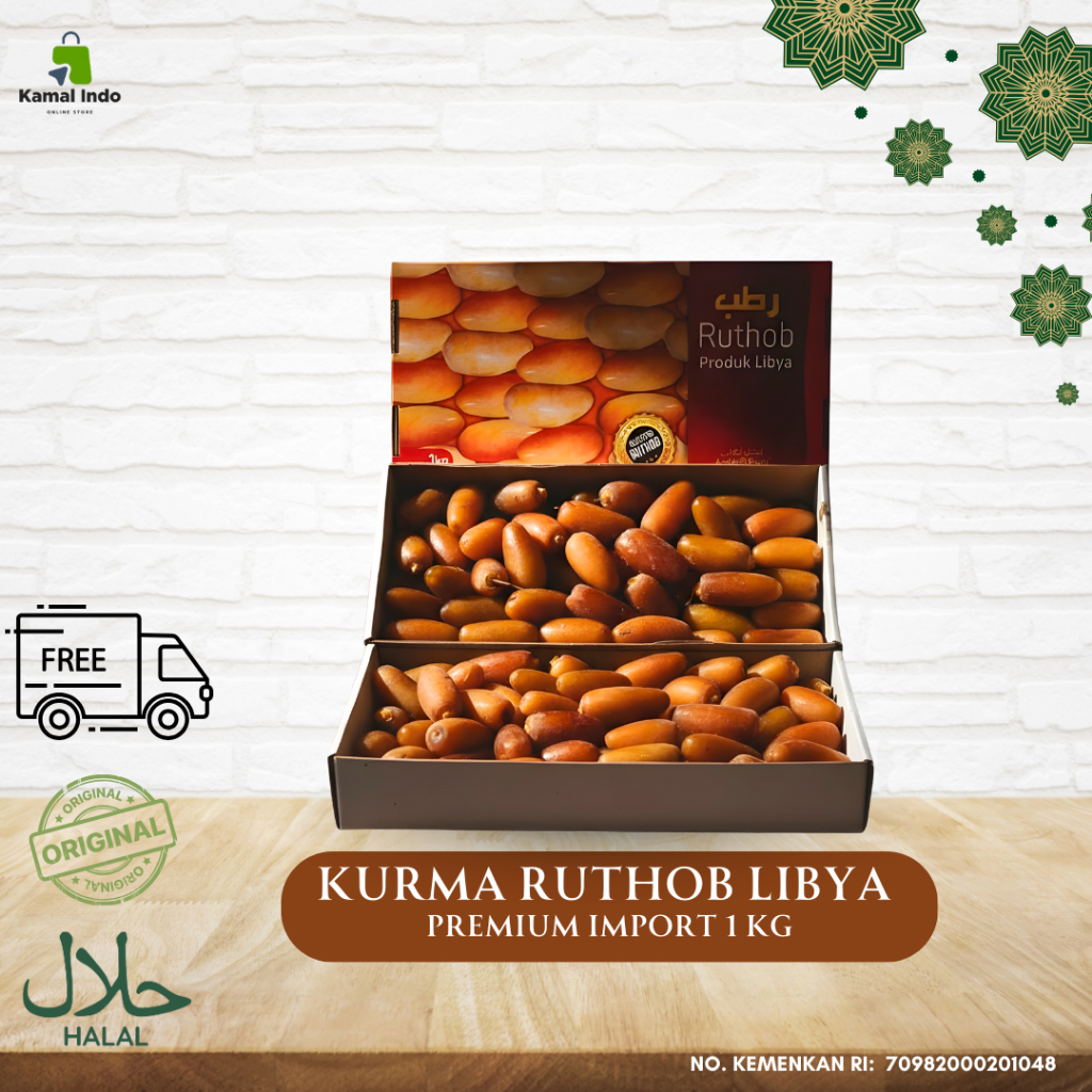 Kurma Ruthob Libya 1 Kg | Kurma Ruthob Premium Import | Kurma Basah Manis Alami