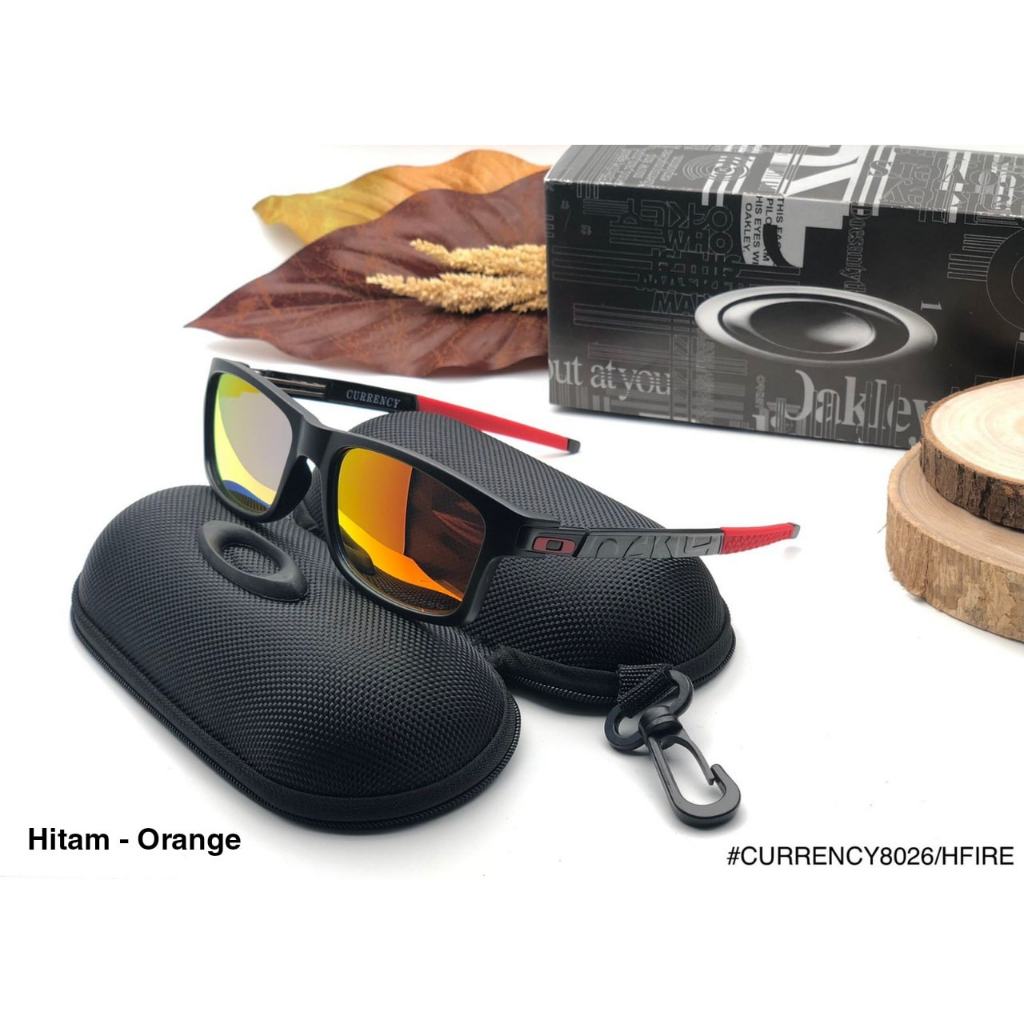 KACAMATA HITAM OAKLEY CURRENCY PREMIUM UNISEX SUNGLASSES FASHIONABLE UV PROTECTION ELEGAN UNTUK BERK