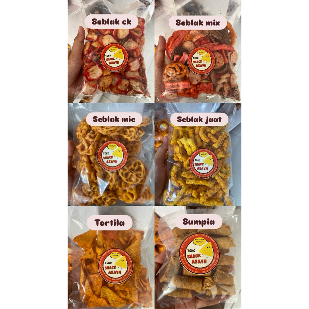 Beli 10 Gratis 1. Aneka Snack serba 5 ribu, Kerupuk Seblak, Basreng, dll kemasan 70 - 120 gr