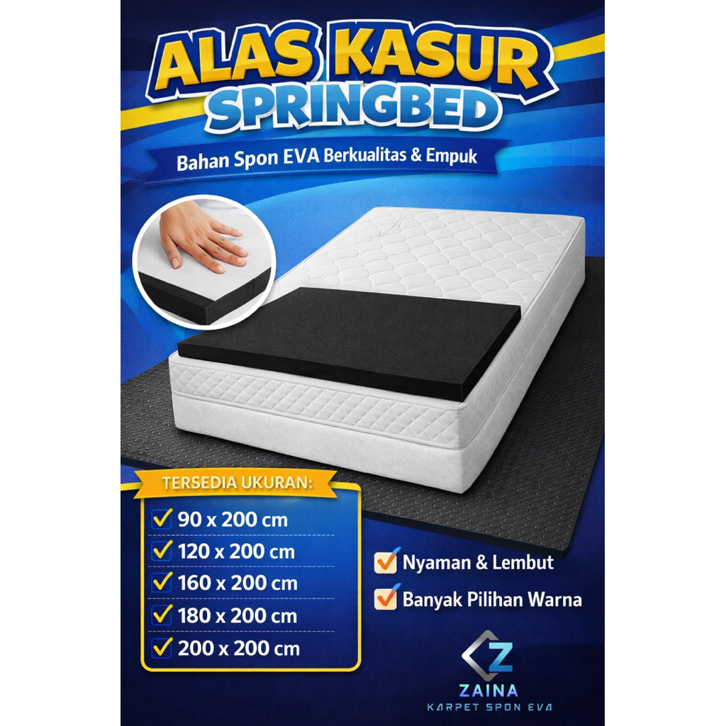 Promo Murah Alas Kasur springbed Tebal 8mm