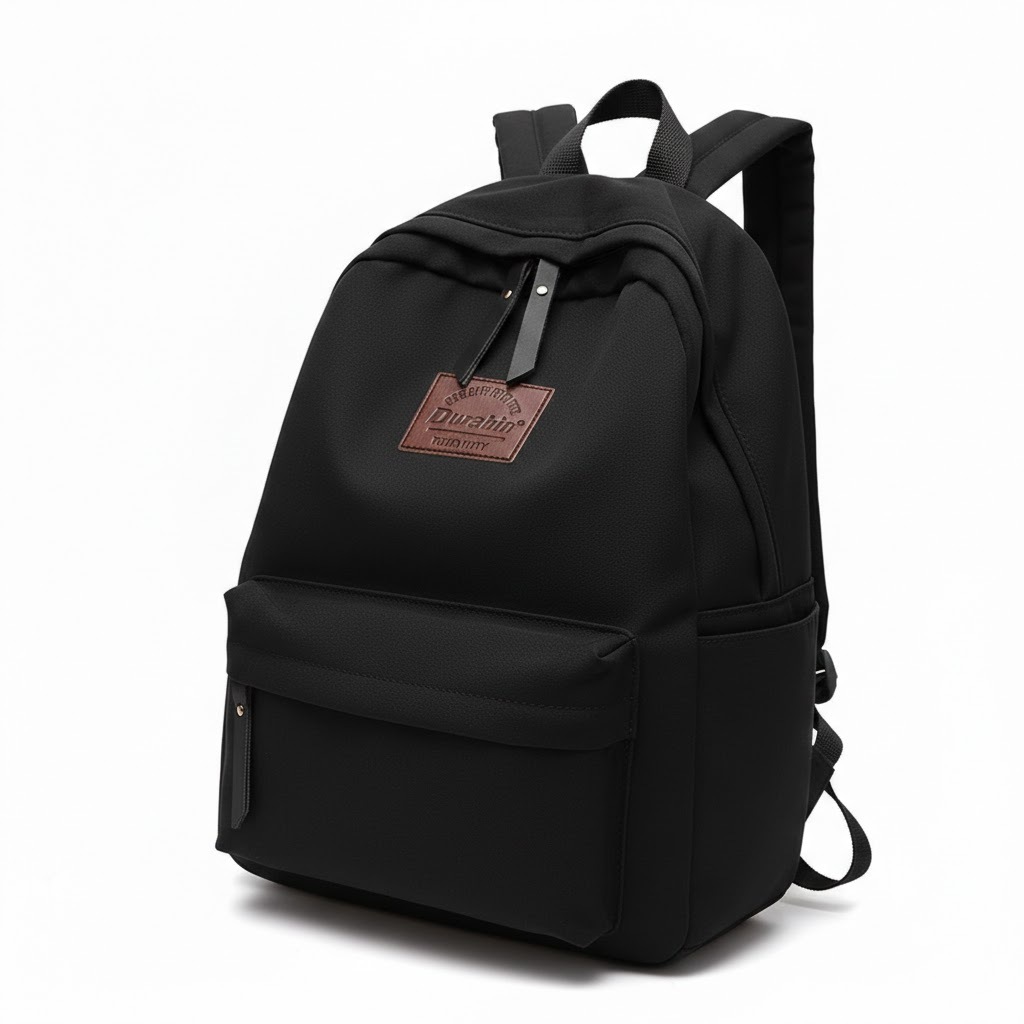 Tas Sekolah Pria Wanita Simple Tas Ransel Nilon Waterproof