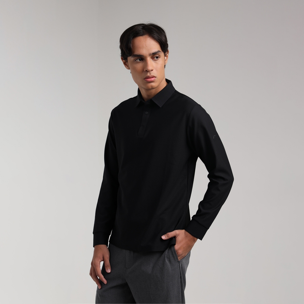 ERSPO  Kaos Polo Pria Lengan Panjang Noa Seamless Long Sleeve Polo Men