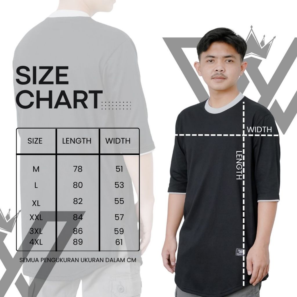 Ways Kaos Muslim Kurta Pria Kerah Putih Baju Pria Dewasa Pakaian Muslim Lebaran