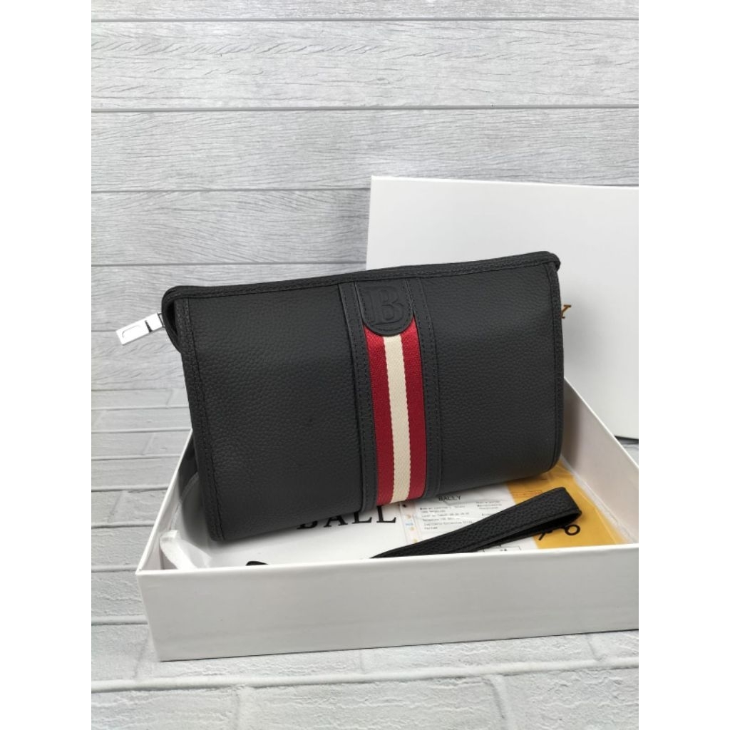 Handbag clutch pria bally tas pria kulit asli